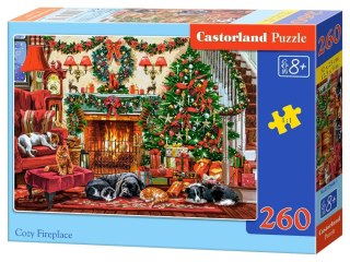 Castorland Puzzle świąteczne 260-elementów Cozy Fireplace