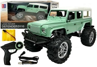 Double E Auto Zdalnie Sterowane Land Rover Defender D110 R/C Zielony 7.5 km/h 1:14 2.4G