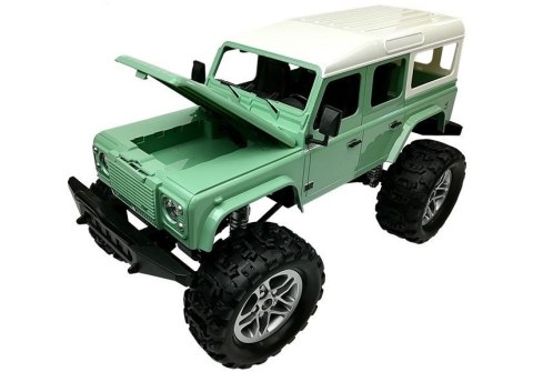 Double E Auto Zdalnie Sterowane Land Rover Defender D110 R/C Zielony 7.5 km/h 1:14 2.4G