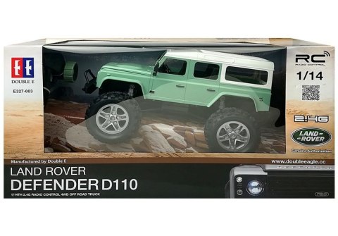 Double E Auto Zdalnie Sterowane Land Rover Defender D110 R/C Zielony 7.5 km/h 1:14 2.4G
