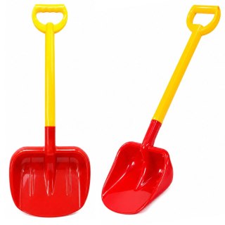 HEMAR Duża Łopatka Dla Dzieci Do Piasku 63cm Czerwono-Żółta