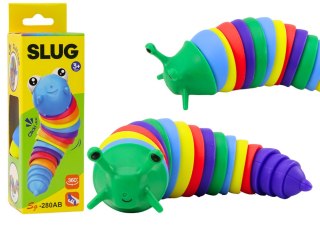 LEAN TOYS Giętki Ślimak Gąsienica Robak Sensoryczny Antystresowy Kolorowy