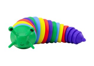 LEAN TOYS Giętki Ślimak Gąsienica Robak Sensoryczny Antystresowy Kolorowy