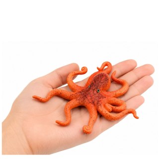 LEAN TOYS Gumowa Figurka Ośmiornica Rozciągliwa Realistyczna Zwierzę Morskie 12cm