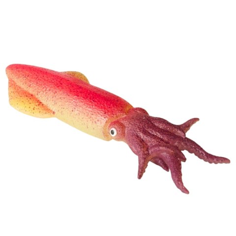 LEAN TOYS Kałamarnica Gumowa Figurka Rozciągliwa Realistyczna Zwierzę Morskie 14 cm