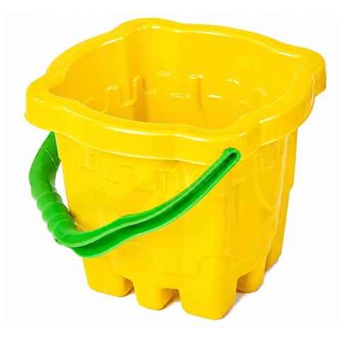 LEAN TOYS Wiaderko "Zamek" do piasku Mix Kolorów