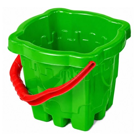 LEAN TOYS Wiaderko "Zamek" do piasku Mix Kolorów