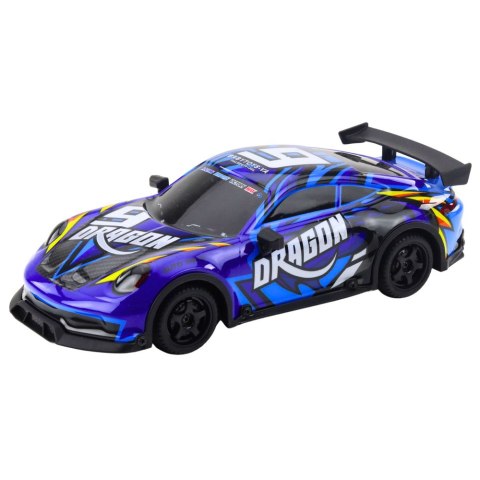 LEAN Toys Auto Sportowe Zdalnie Sterowane RC Podświetlana Karoseria Drift Niebieski