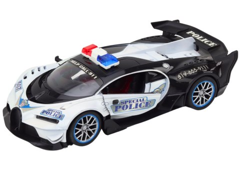 LEAN Toys Auto Zdalnie Sterowane RC Policyjne w Skali 1:12 Biały