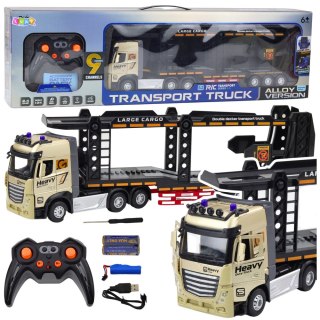 LEAN Toys Ciężarówka Lora Laweta Zdalnie Sterowana RC Światła Dźwięki 1:24