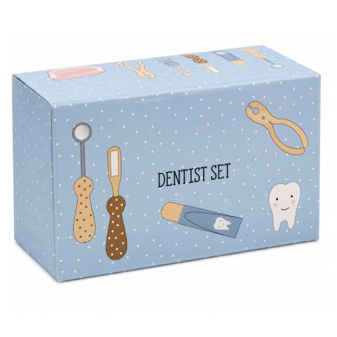LEAN Toys Drewniany Zestaw Dentystyczny Narzędzia Mały Lekarz Stomatolog
