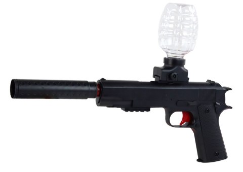 LEAN Toys Elektryczny Pistolet Na Kulki Wodne Strzałki Okulary Czarny