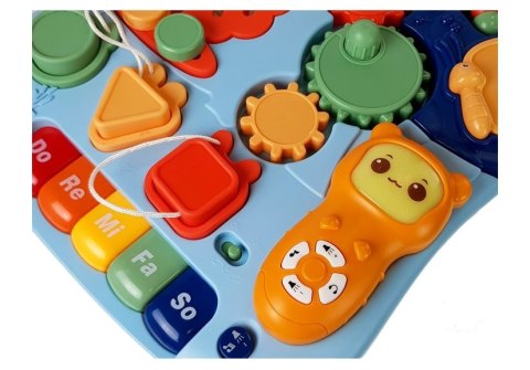 LEAN Toys Interaktywny Pchacz Chodzik Stoliczek Panel Świeci Gra Telefon
