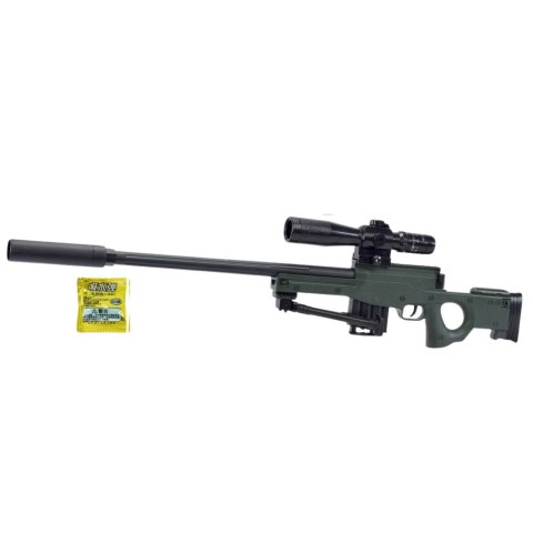 LEAN Toys Karabin Snajperski Replika AWM Stojak Kulki Wodne Żelowe 80cm