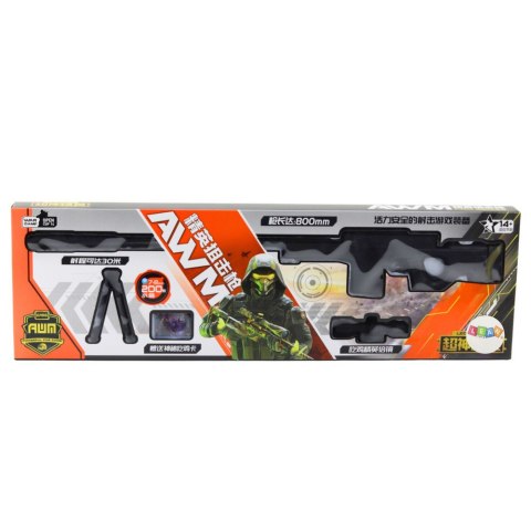 LEAN Toys Karabin Snajperski Replika AWM Stojak Kulki Wodne Żelowe 80cm