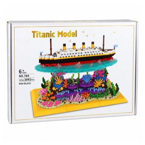 LEAN Toys Klocki Konstrukcyjne Statek Titanic Na Rafie Koralowej 3892 el.