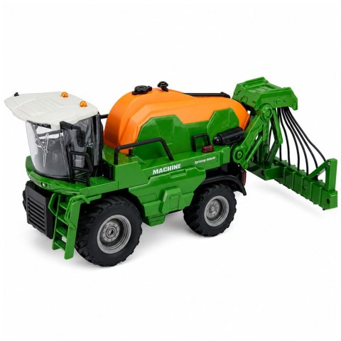 LEAN Toys Kombajn Rolniczy Z Opryskiwaczem Funkcja Spryskiwania Światła Dźwięki 1:24