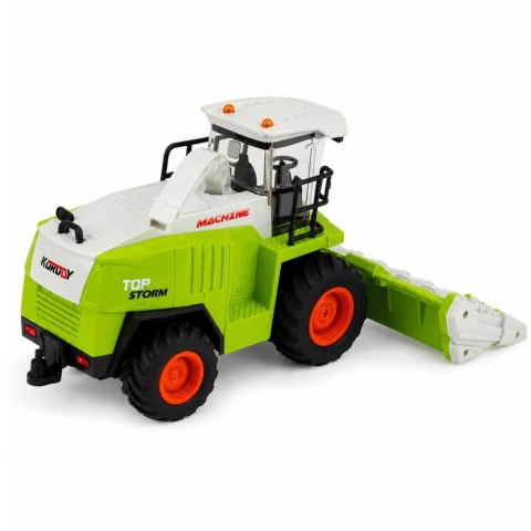 LEAN Toys Kombajn Z Hederem Do Kukurydzy Zdalnie Sterowany RC Światła Dźwięki 1:24