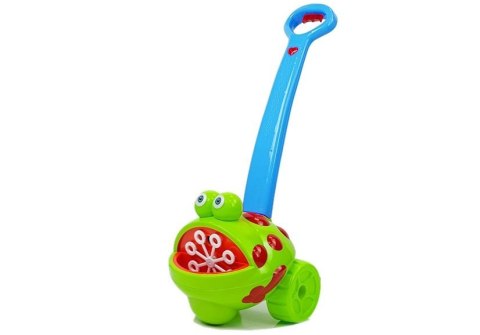 LEAN Toys Maszynka Do Baniek Mydlanych Żaba z Niebieską Rączka Muzyka Światła