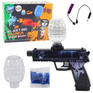 LEAN Toys Pistolet Automatyczny Na Kulki Wodne Żelowe Czaszka
