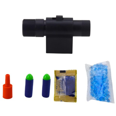 LEAN Toys Pistolet Na Kulki Wodne Strzałki Piankowe Laser Czarny