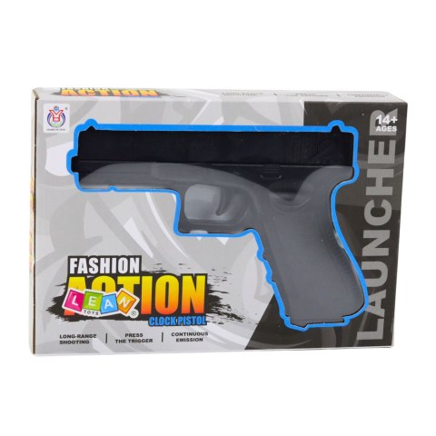 LEAN Toys Pistolet Na Kulki Wodne Strzałki Piankowe Laser Czarny