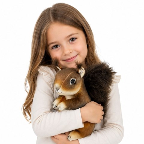 LEAN Toys Pluszowa Wiewiórka Maskotka Przytulanka Realistyczna Brązowe 22 cm