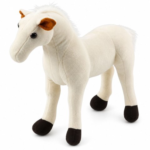 LEAN Toys Pluszowy Koń Pluszak Maskotka Przytulanka Biały 40cm x 37cm