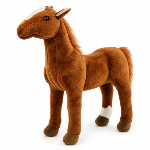 LEAN Toys Pluszowy Koń Pluszak Maskotka Przytulanka Brązowy 40cm x 37cm