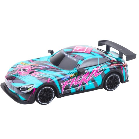 LEAN Toys Samochód Wyścigowy Zdalnie Sterowane RC Podświetlana Karoseria Turkusowy
