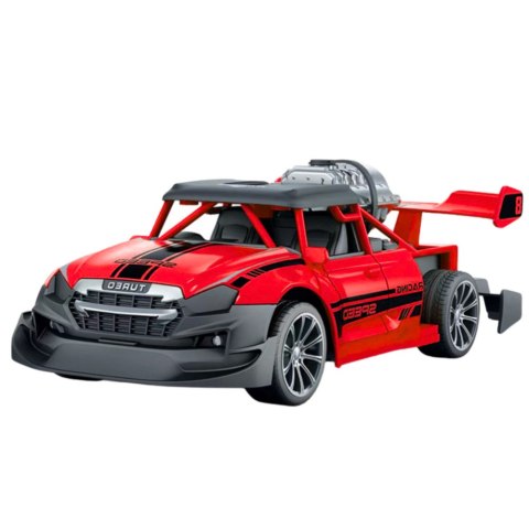 LEAN Toys Samochód Zdalnie Sterowany RC 1:20 Światła Efekt Dymny Czerwony