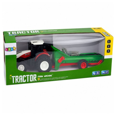 LEAN Toys Traktor Rolniczy Z Taśmociągiem Zdalnie Sterowany RC Bale Światła 1:24