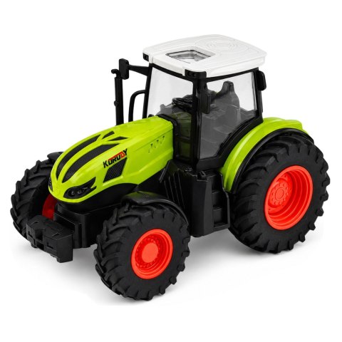 LEAN Toys Traktor Rolniczy Zdalnie Sterowany RC z Przyczepą Bale Siana Światła 1:24