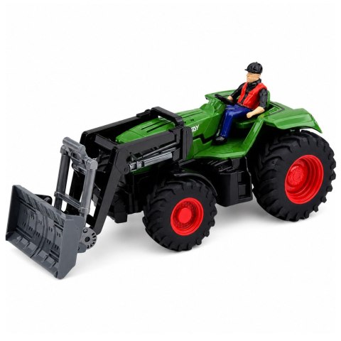 LEAN Toys Traktor Rolniczy Ze Spychaczem i Rolnikiem Zdalnie Sterowany RC 1:24
