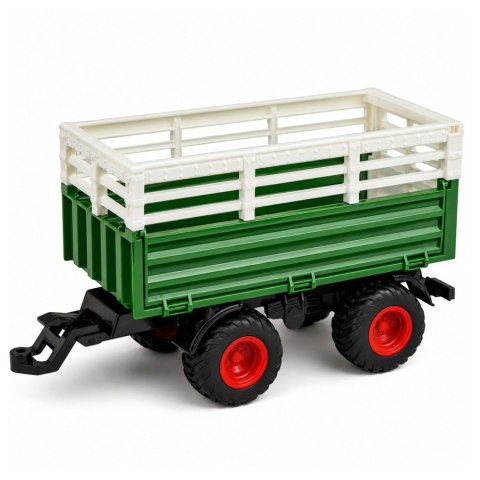 LEAN Toys Traktor Rolniczy z Przyczepą Zdalnie Sterowany RC Figurka Krowy 1:24