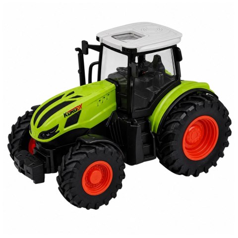 LEAN Toys Traktor Zdalnie Sterowany RC z Przyczepą Leśną i Chwytakiem Do Drewna 1:24