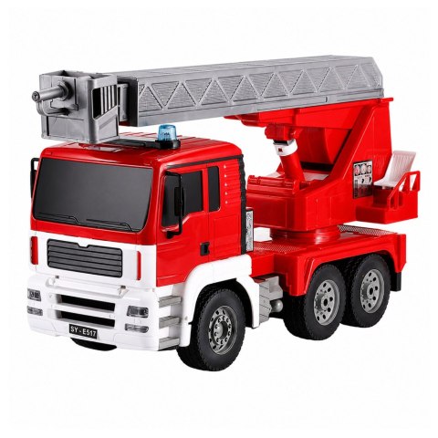 LEAN Toys Wóz Strażacki z Obrotowym Wysięgnikiem 660° Zdalnie Sterowany RC 1:20
