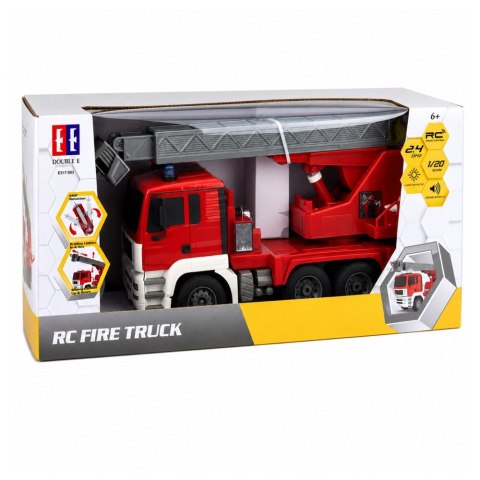 LEAN Toys Wóz Strażacki z Obrotowym Wysięgnikiem 660° Zdalnie Sterowany RC 1:20