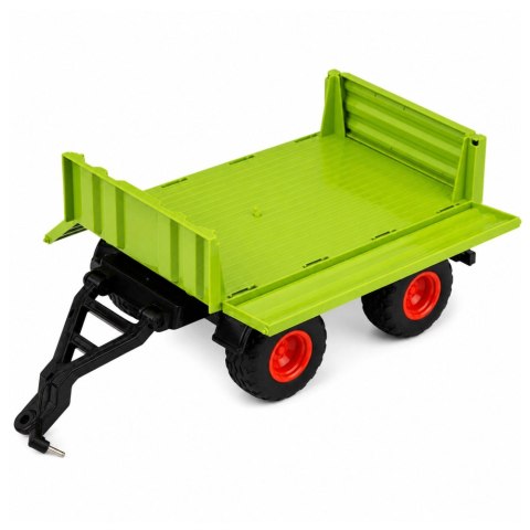 LEAN Toys Wysoki Traktor Rolniczy Z Przyczepą Wywrotką Zdalnie Sterowany RC 1:16