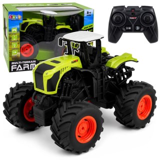 LEAN Toys Wysoki Traktor Rolniczy Zdalnie Sterowany RC Zielony Światła Dźwięki 1:16