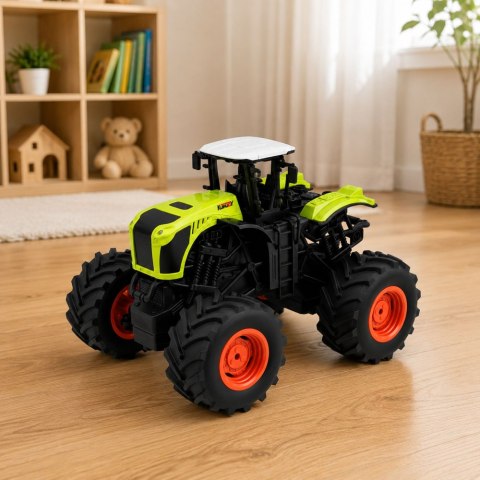 LEAN Toys Wysoki Traktor Rolniczy Zdalnie Sterowany RC Zielony Światła Dźwięki 1:16