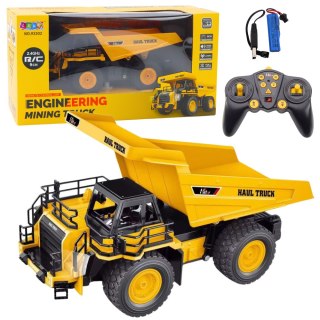 LEAN Toys Wywrotka Górnicza Zdalnie Sterowana RC 2.4G 9CH Żółta
