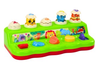 LEAN Toys Zabawka Pop Up Wyskakujące Zwierzątka Panel Edukacyjny Dla Dzieci Dżwięki