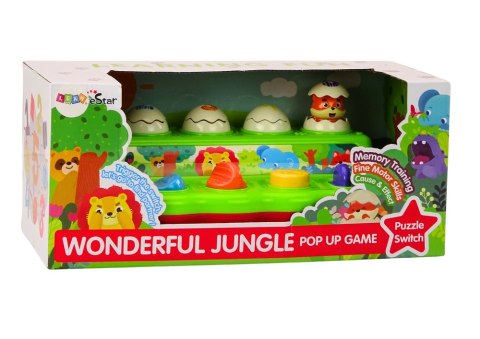 LEAN Toys Zabawka Pop Up Wyskakujące Zwierzątka Panel Edukacyjny Dla Dzieci Dżwięki