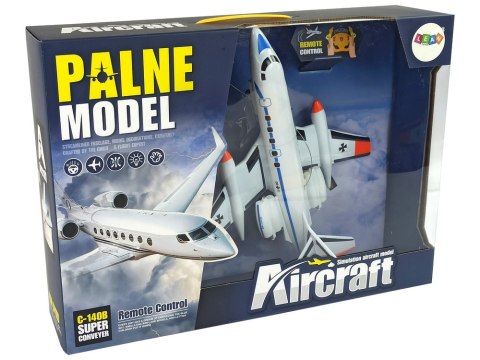 LEAN Toys Zdalnie Sterowany Samolot Pasażerski Światła 40 Mhz Pilot