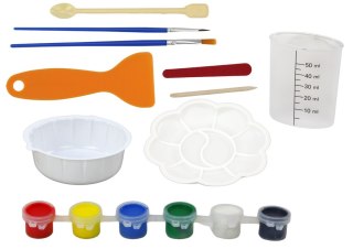 LEAN Toys Zestaw Kreatywny Artystyczny Dinozaury 3D Gips Farbki