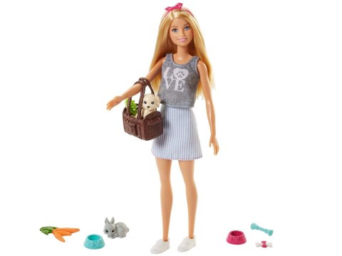 Mattel Mattel Barbie ze zwierzątkami lalka zestaw z akcesoriami ZA6706