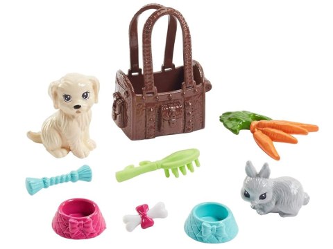 Mattel Mattel Barbie ze zwierzątkami lalka zestaw z akcesoriami ZA6706