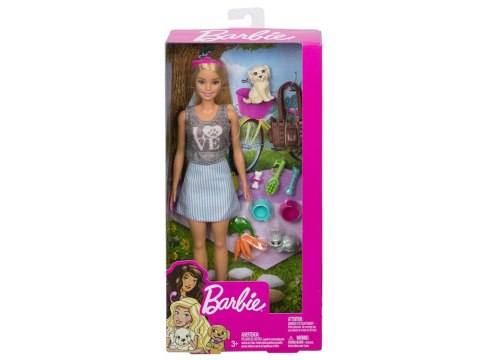 Mattel Mattel Barbie ze zwierzątkami lalka zestaw z akcesoriami ZA6706