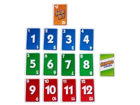 Mattel Mattel Gra karciana Skip-Bo Express - szybka, strategiczna GR0915